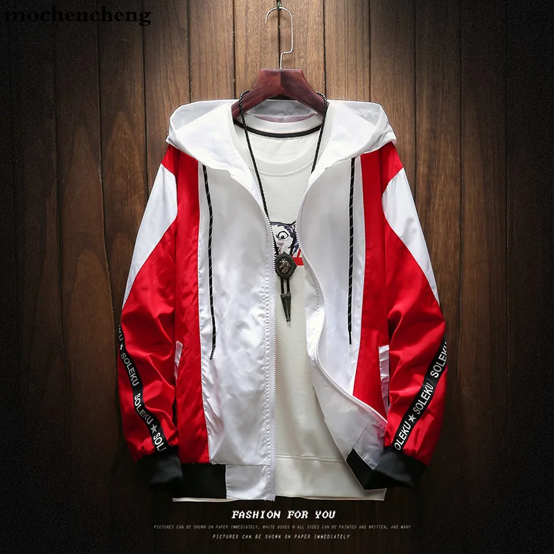 

Spring Autumn Men's Jacket Coat Zipper Cardigan Hooded Jackets Top Cat Print Jacket Large Size Hip Hop Street Jacket