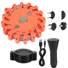 Перезаряжаемые светодиодный придорожные вспышек Предупреждение мигает безопасности аварийное 100-240 V