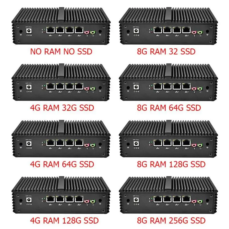 Linux Pfsense 4 LAN роутер с портом 2955U двухъядерный 1 ГГц межсетевой экран сервер ЕС|Мини