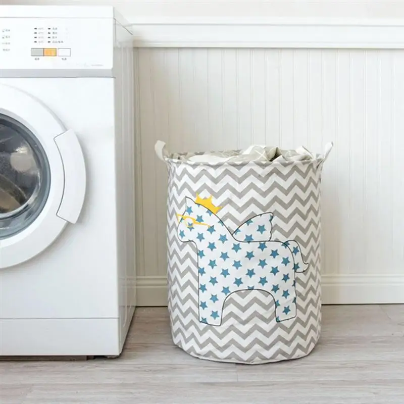 OUNONA 1 PC سلة الغسيل الفضاء لإنقاذ القطن طوي سلة الغسيل دلو القذرة صندوق تخزين ملابس سلة المنظم الحاويات