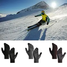 1 пара Зимний Велоспорт Полный палец трикотажные теплые мужские Сенсорный экран для женщин перчатки