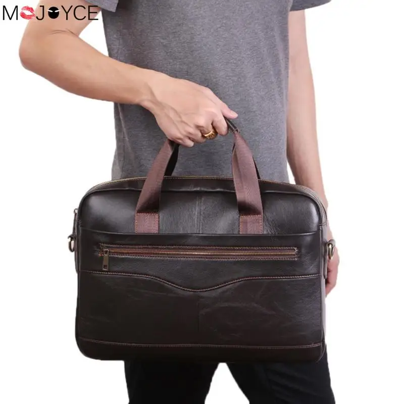 

Top Sale Fashion Simple Dot Famous Brand Men Business Leather Briefcase Bag Laptop Bag Casual Bag Man Shoulder Bag