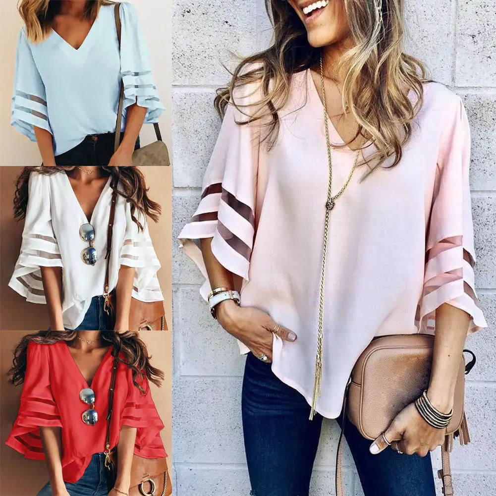 Boho винтажные Женские Новые Модные Дизайнерские повседневные футболки удобная
