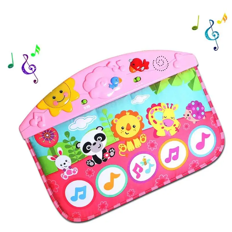

Kids Baby Cartoon Animal Touch Music Piano Blanket Lighting Carpet Mat Rug