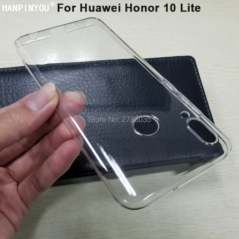 

For Huawei Honor 10 Lite 10lite 6.21" Glossy Snap Phone Full Cover Case Crystal Invisible Hard PC Cover Clear Protect Back Shell