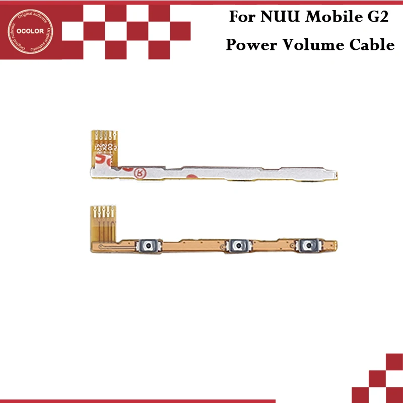 

ocolor For NUU Mobile G2 Power Button Volume Key Flex Cable Mobile Phone Accessories Assembly Repair Parts For Cubot X18 Plus