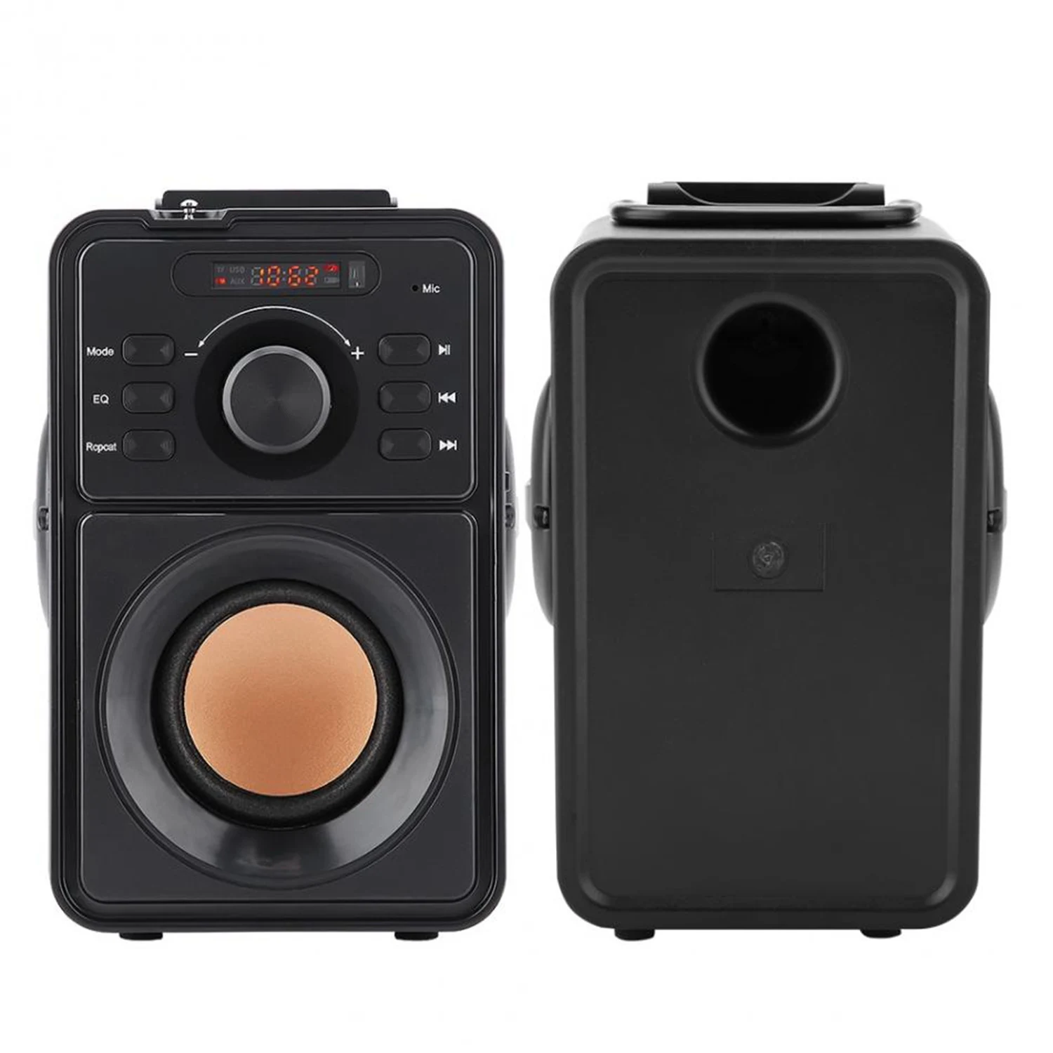 

Handheld Stereo Wireless Bluetooth Digital Lcd Speaker Outdoor Speaker Support Tf Usb Aux Fm Remote Control