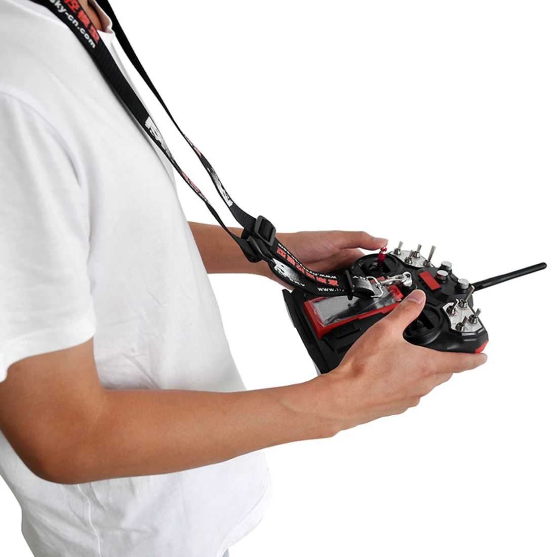 FS I8 Remote Control Equipment with 8 Channel iA10B Receiver Black Left