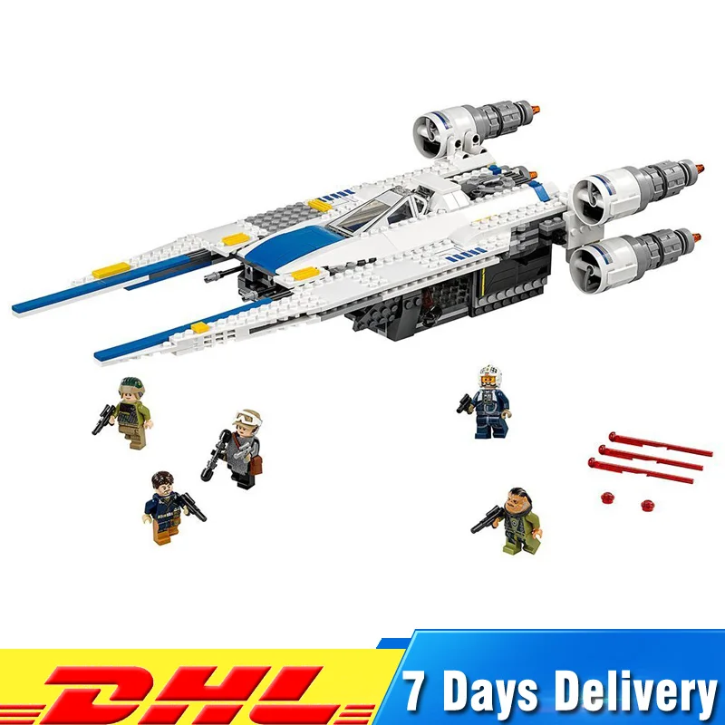

Lepin 05054 679pcs Star Wars The Rebel U-Wing Fighter Authentic Building Compatible LegoINGlys 75155 Blocks Bricks Toys