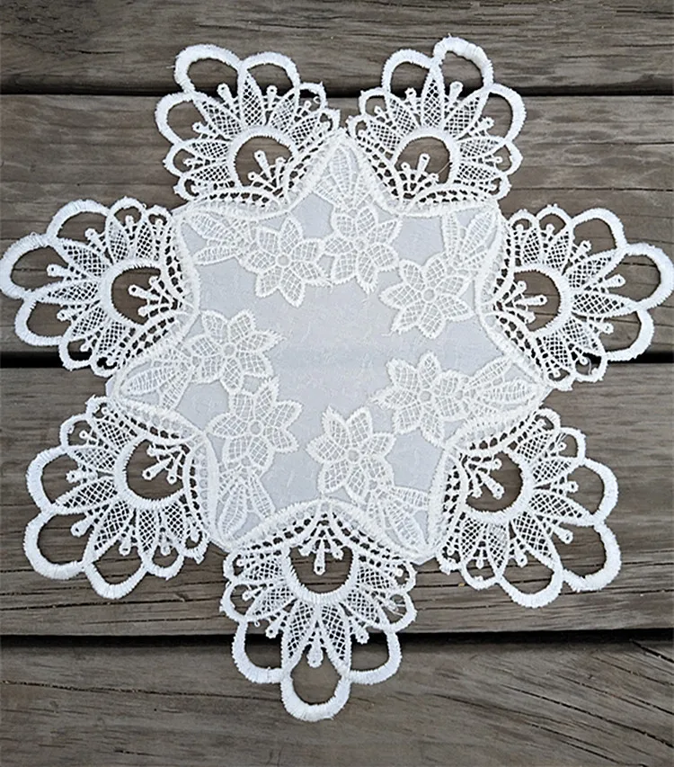 Europe White Embroidery Placemat Tea Cup Mug Glass Coffee Fruit Coaster Kitchen Dining Table Place Mat Drink Doily Wedding Pad Europe White Embroidery Placemat Tea Cup Mug Glass Coffee Fruit Coaster Kitchen Dining Table Place Mat Drink Doily Wedding Pad