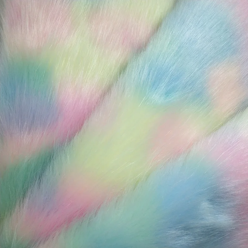 

1PC 21X29CM Synthetic Leather, Immitation Fur Leather, Rainbow Fur Leather For Making Bows Accessories T78