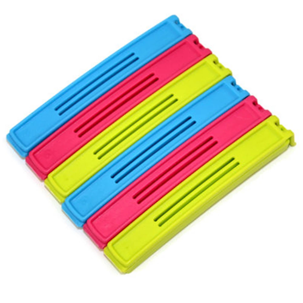 

Plastic Fresh Snack Food Storage Bag Closer Sealing Sealer Clip 6X Useful