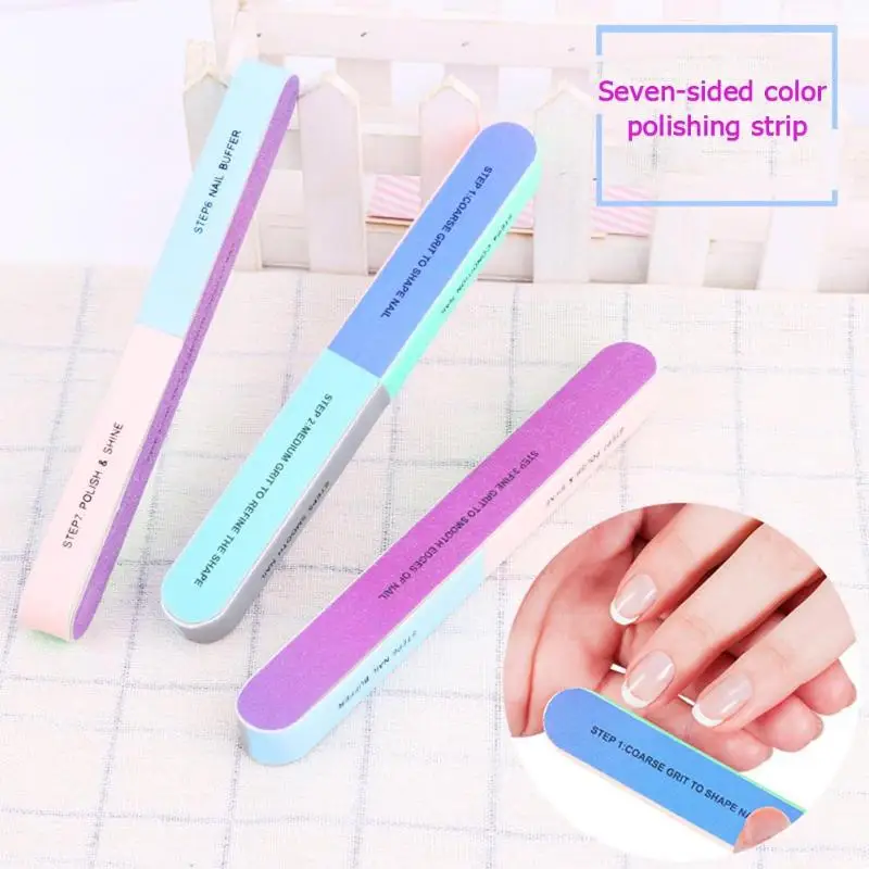 

1PCS Six-sided Nail Polishing File Nail Tool Creative Printing Nail File Sanding Professional Nails File Drop Shipping