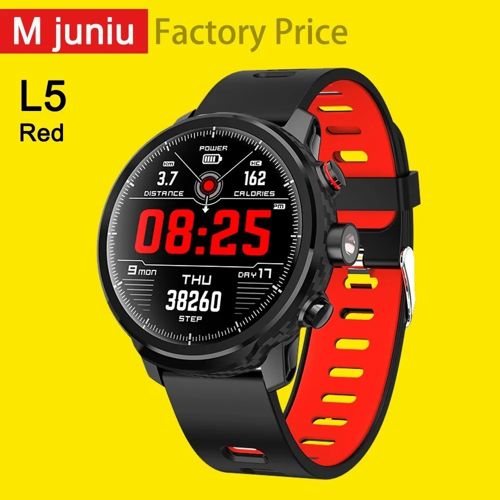 

L5 Smart Watch Men Ip68 Waterproof Multiple Sports Mode Heart Rate Weather Forecast Bluetooth Smartwatch Standby 100 Days clock
