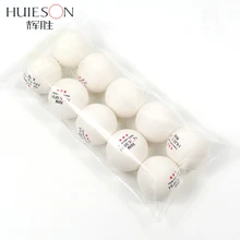 Huieson 10 pçs/saco 3 estrelas novo material tênis de mesa bola d40 + mm 2.8g plástico abs bolas de ping pong tênis de mesa bola de treinamento(China)