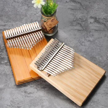 

17 Keys Mbira Kalima Pocket Finger Piano Kalimba Portable Thumb Piano Musical Instrument with Tune Hammer Carry Bag