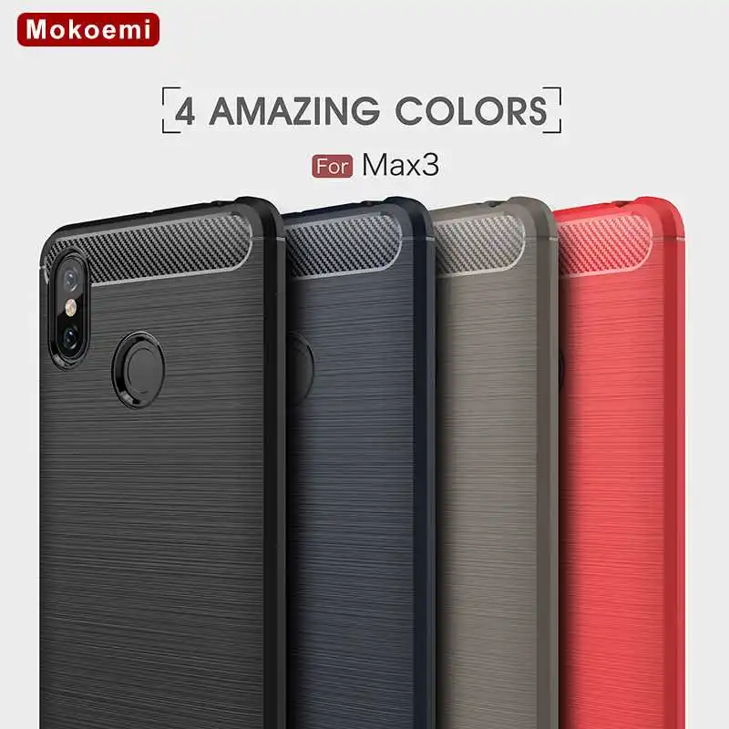 

Mokoemi Fashion Shock Proof Soft Silicone 6.8"For Xiaomi Mi Max 3 Case For Xiaomi Mi Max 3 cell Phone Case Cover