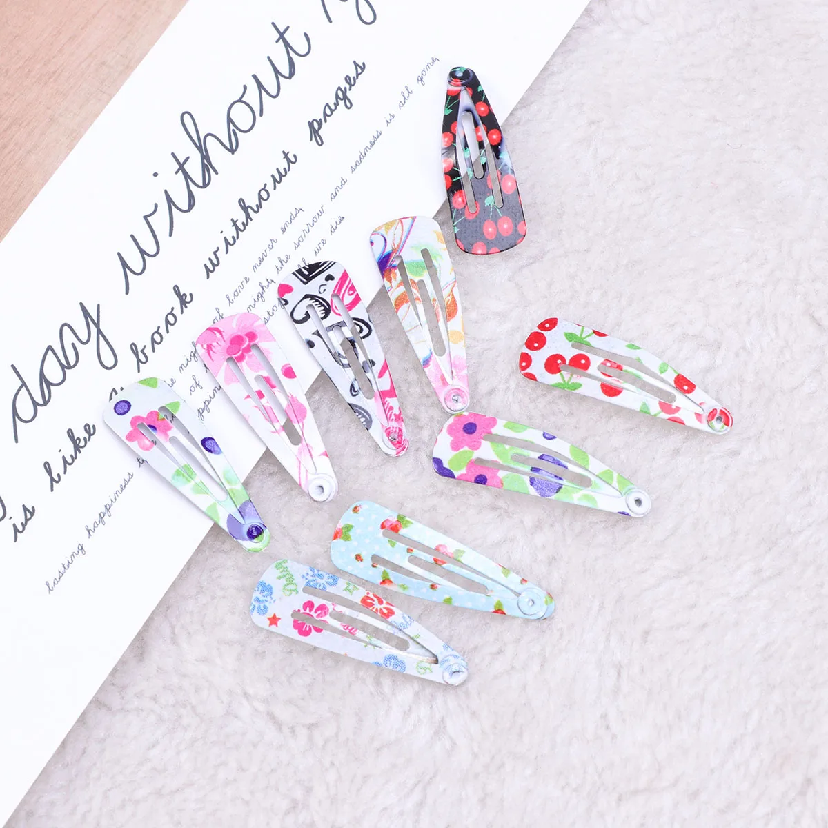 100 Pcs Hair Clips Metal Floral Pattern Lovely Barrettes Snap Hair Accessories Hairpins for Toddlers Teens 100 Pcs Hair Clips Metal Floral Pattern Lovely Barrettes Snap Hair Accessories Hairpins for Toddlers Teens