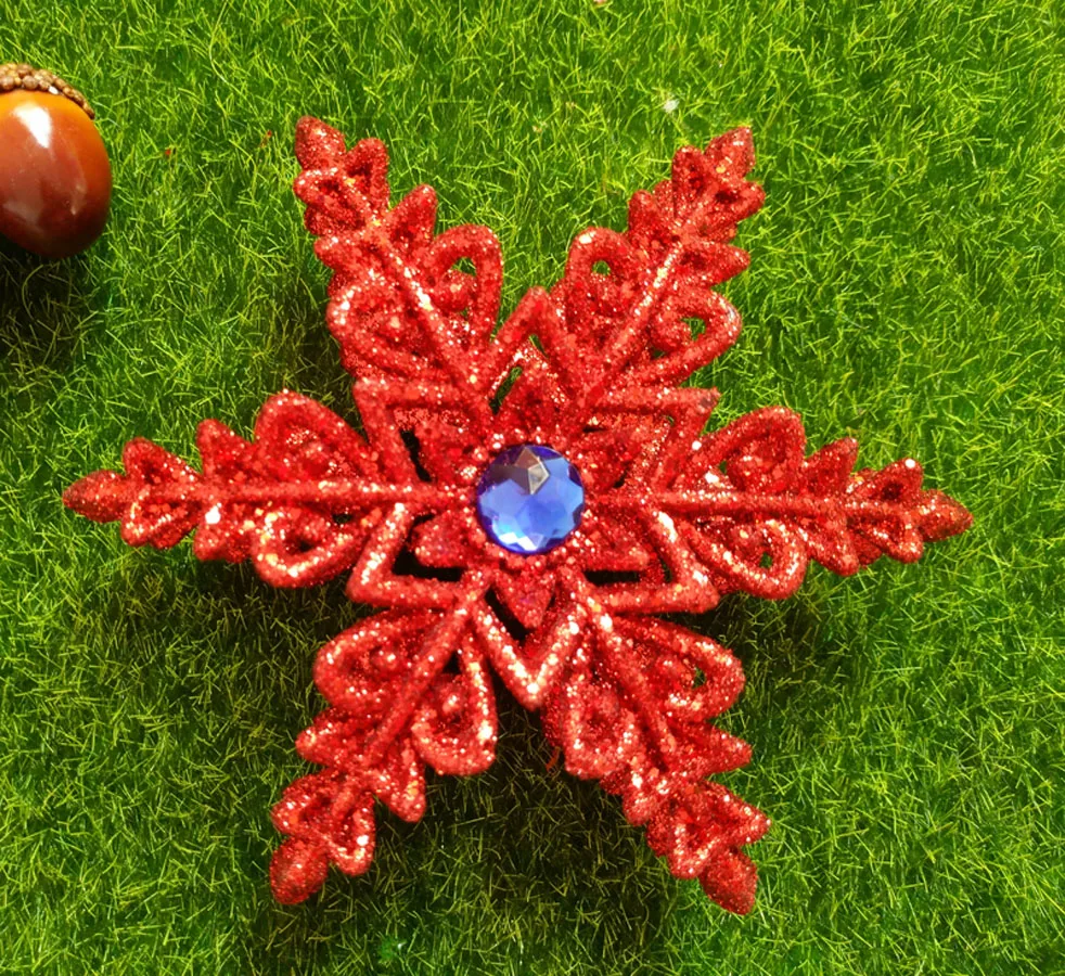 12.5cm Gift Plastic Gemstone Snowflake Pendant Home Decor Christmas Tree Ornaments for Frozen Party DIY Wedding Decoration 12.5cm Gift Plastic Gemstone Snowflake Pendant Home Decor Christmas Tree Ornaments for Frozen Party DIY Wedding Decoration