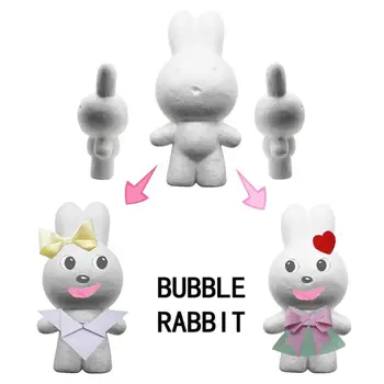 

Kids DIY Polystyrene Foam Early Education Festival Decorative Toys Modelling Polystyrene Foam Dog Mould White DIY Craft Toy