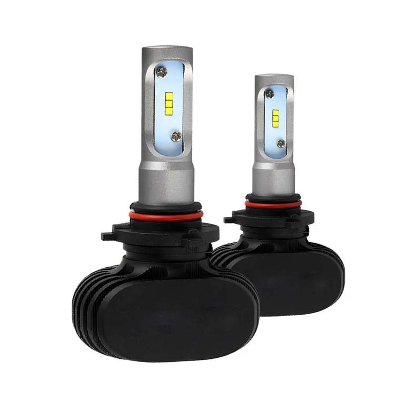 

2Pcs S1 Car LED Headlights Bulbs Front Fog Lamps H4 H7 H11 9005 9006 50W 8000LM 6500K