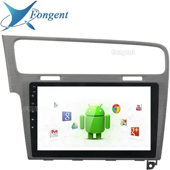 

10.2" Android 9.0 Car Radio Player for VW Golf 7 2013 2014 2015 2016 2017 Multimedia GPS Navi Stereo piano black silvey gray