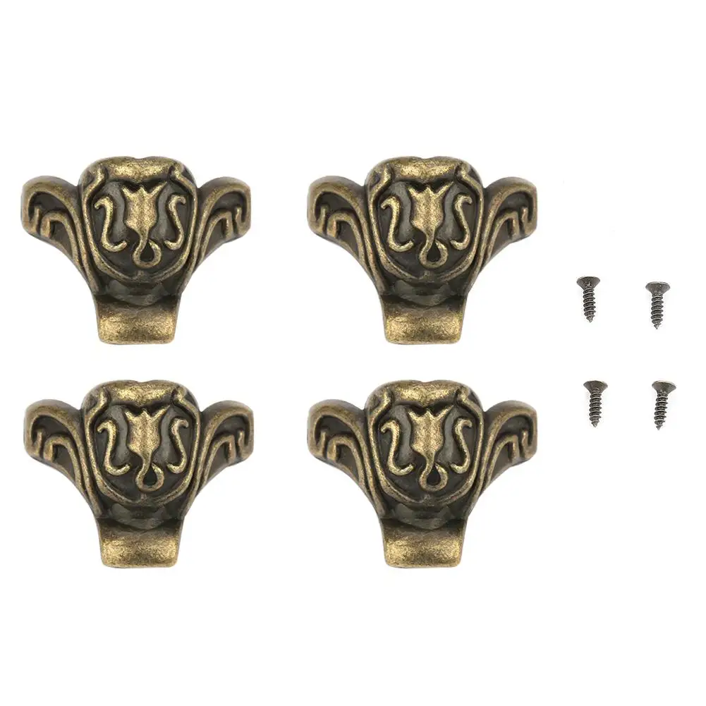 

Vintage Jewelry Gift Box Decorative Case Leg Cloud Pattern Corner Protector Feet 2019 new style Zinc alloy