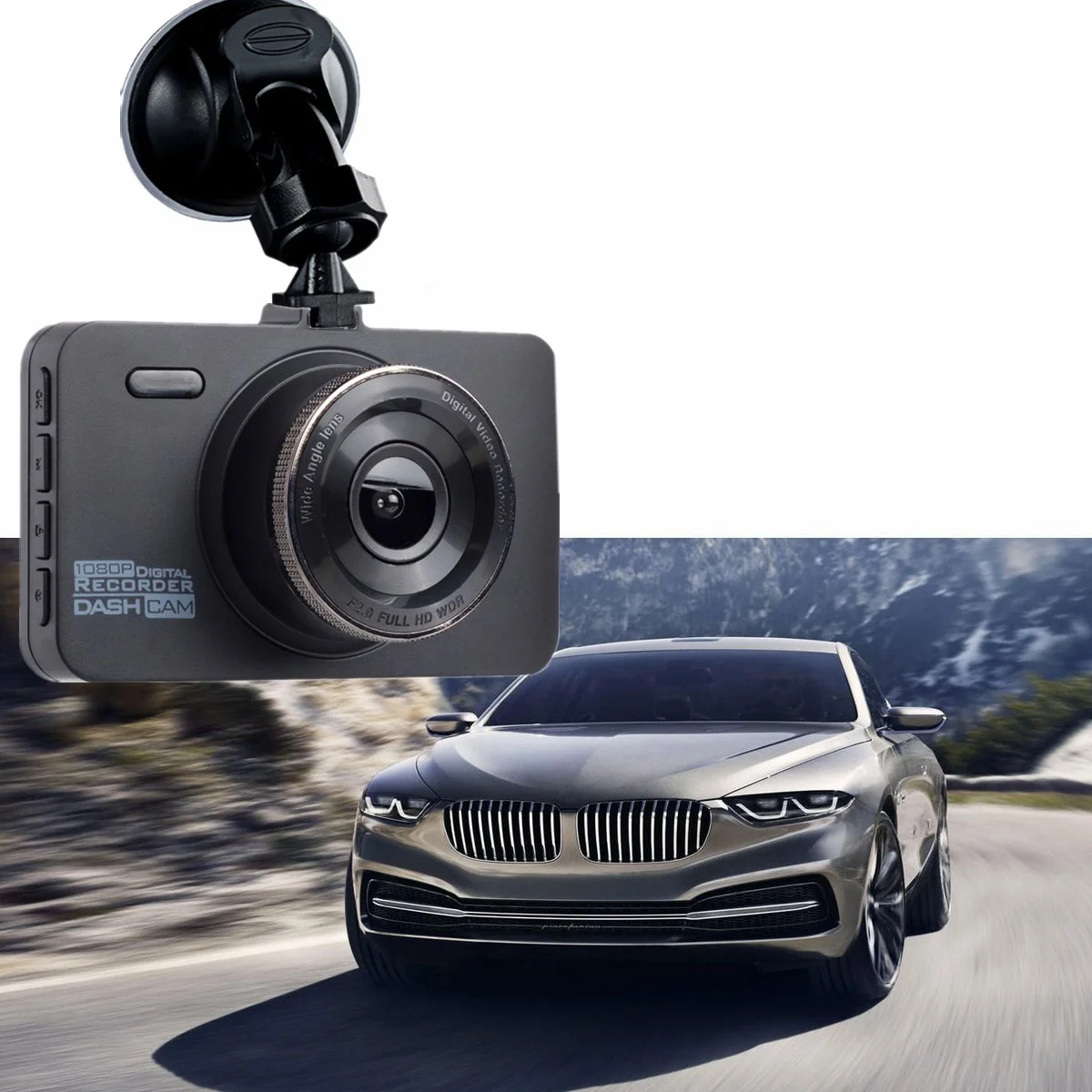2 шт. Dash Cam, 1080P Автомобильный видеорегистратор для приборной панели Камера Full Hd с 3-дюймовый ЖК-дисплей Экран 170 градусов Широкий формат Wdr(широкий динамический диапазон), G-Сенсор, запись цикла