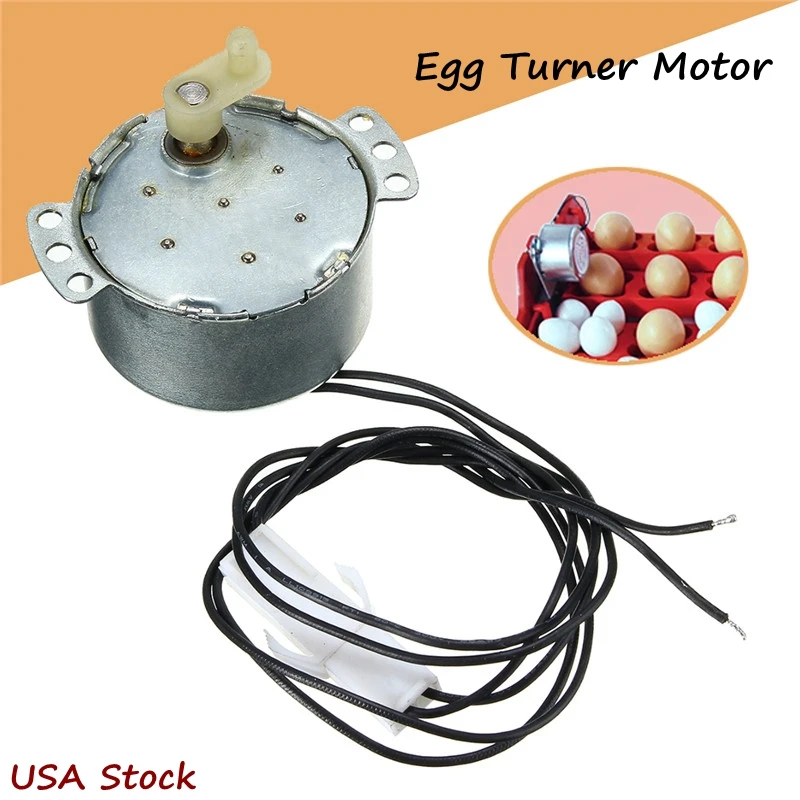 

110V AC Egg Turner Motor Rotator Motor for Farm Incubator Hatcher Brooder Farm D For Chicken Duck Egg Poultry Incubator