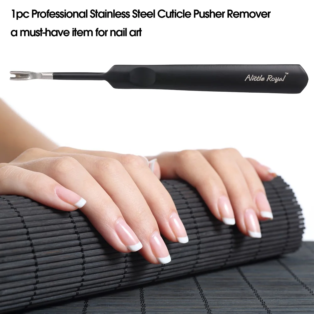 1pc Professional Stainless Steel Cuticle Pusher Nail Cuticle Remover