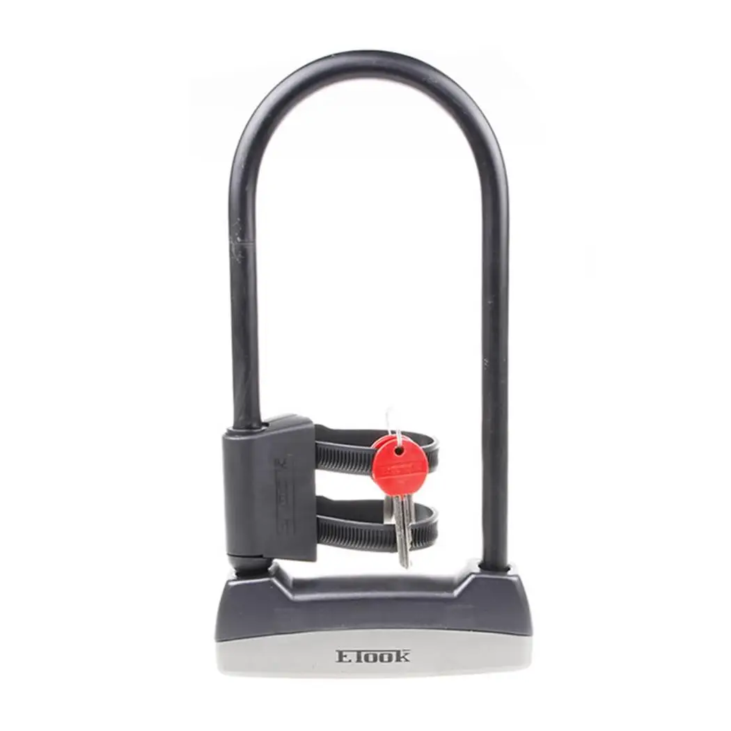 

U-shaped Anti-theft Protection Mountain Bike Bicycle Lock Motorcycle,Mountain Bike,Bicycle ET-110 Black