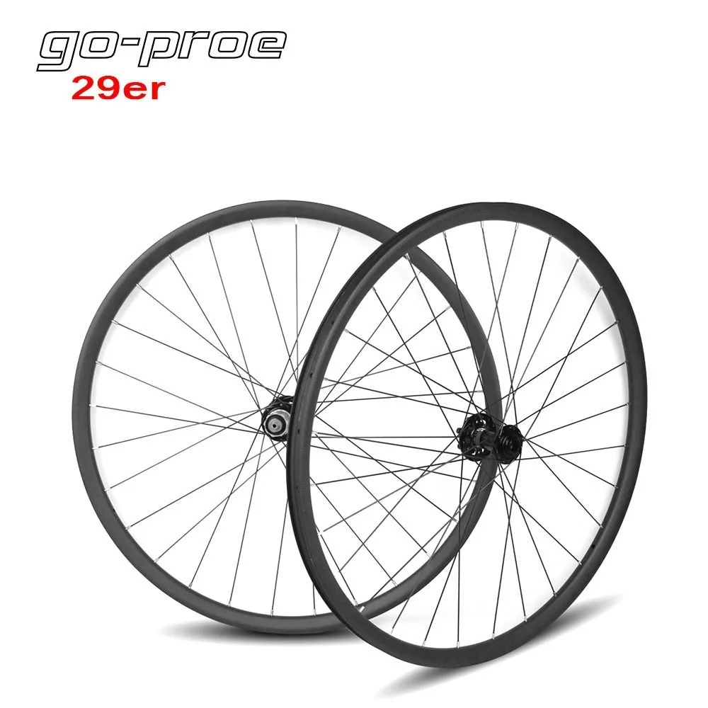 2Pcs 29er Carbon Mountain Bike Rims Bicycle Rim MTB Super light Hookless For XC