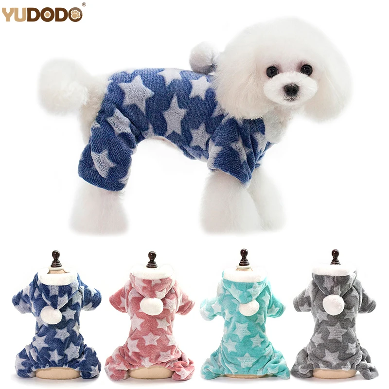 

Winter Fleece Pet Dog Jumpsuit Warm Dog Clothes For Puppy Cat Four Legs Pet Chihuahua Outfit Coat S,M,L,XL,2XL