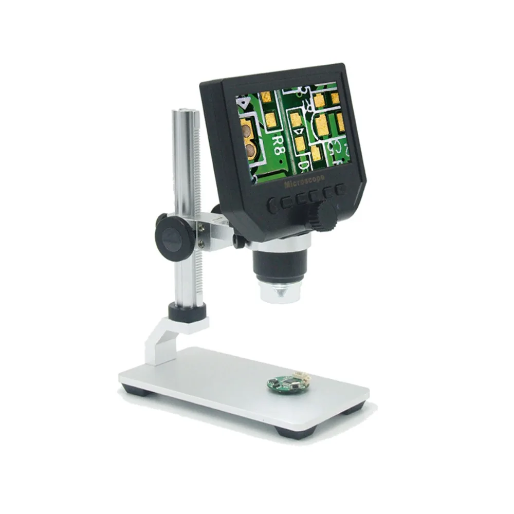1 Pc Portable 8 loupe à LED électronique 1 ~ 600x Microscope électronique 1080P HD LCD écran numérique supportant 1 64GB Micro SD | AliExpress