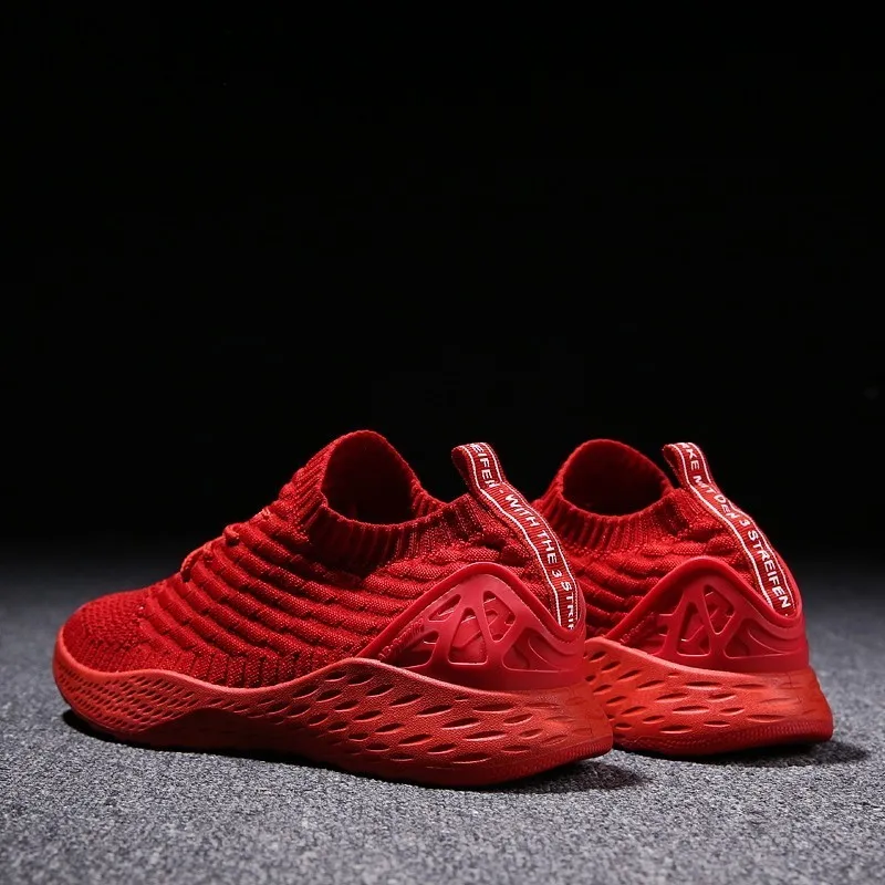

Men Sneakers Sock Shoes Men Adult Red Black Gray High Quality Comfortable Non-slip Soft Mesh Casual Shoes Men Zapatillas Hombre