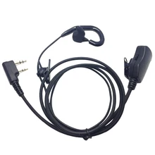 Ушной костный вибратор шумоподавляющий наушник с регулировкой размера громкости для Baofeng Uv5R 6R для Kenwood Tk3107 Tyt Md380