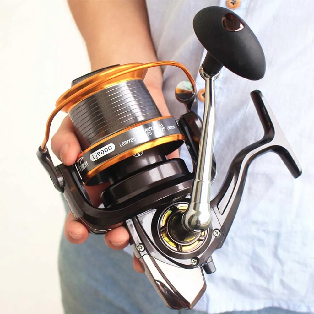 

2019 Carp Fishing Reel Spinning Reel Fishing Wheel 12+1bb Left/right 9000 Sea Metal 4.11:1 Carp Fishing Carretilha De Pesca