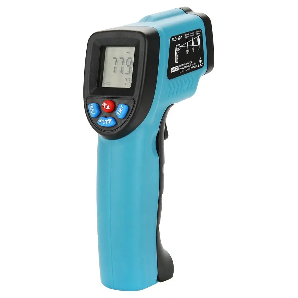 

GM550 Digital Infrared Thermometer laser Temperature Gun Pyrometer Aquarium High/Low Temperature Alarm -50~550 Centigrade