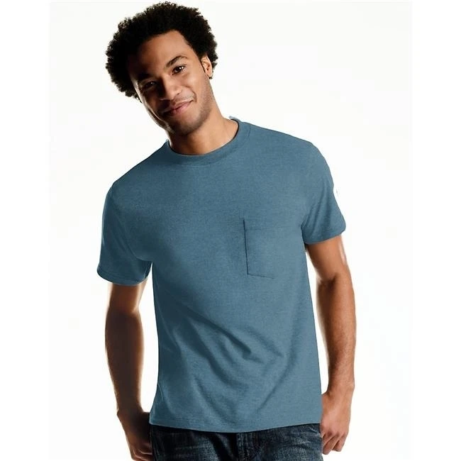 Hanes 43935781439 Мужская Tagless ComfortSoft окрашенная Crewneck карманная футболка Ассорти-3XL-Pack of 4 |