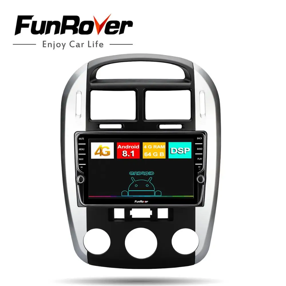 

Funrover 4G+64G ROM Octa Core android 8.1 car dvd Navigation Multimedia Player radio For kia cerato 2012 2013 -2016 dsp rds bt