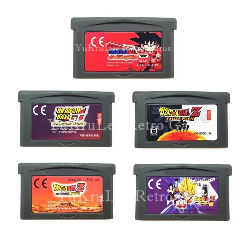 

Video Game Cartridge Card Dragon Ball Series for 32 Bit Game Console US/EU General Version English Language