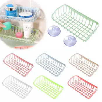 

Multi-function Supporter Drain Storage Rack Basket Sink Hanging Storage Basket Sponge Holder with Sucker Kitchen Storage Gadget