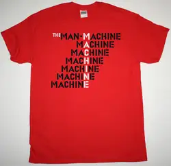 KRAFTWERK человек-машина Красная футболка 1978 электро поп KRAUTROCK DEVO NEU! S-3XL забавные хлопковые футболки с коротким рукавом Футболка
