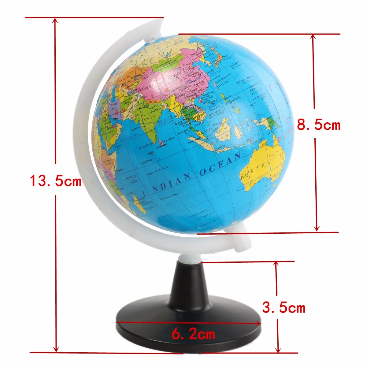 8,5 см Глобус страны мира с Вертлюгами подставка база для обучения ребенка Atla s карта школы, принадлежности для обучения по географии офисный Декор