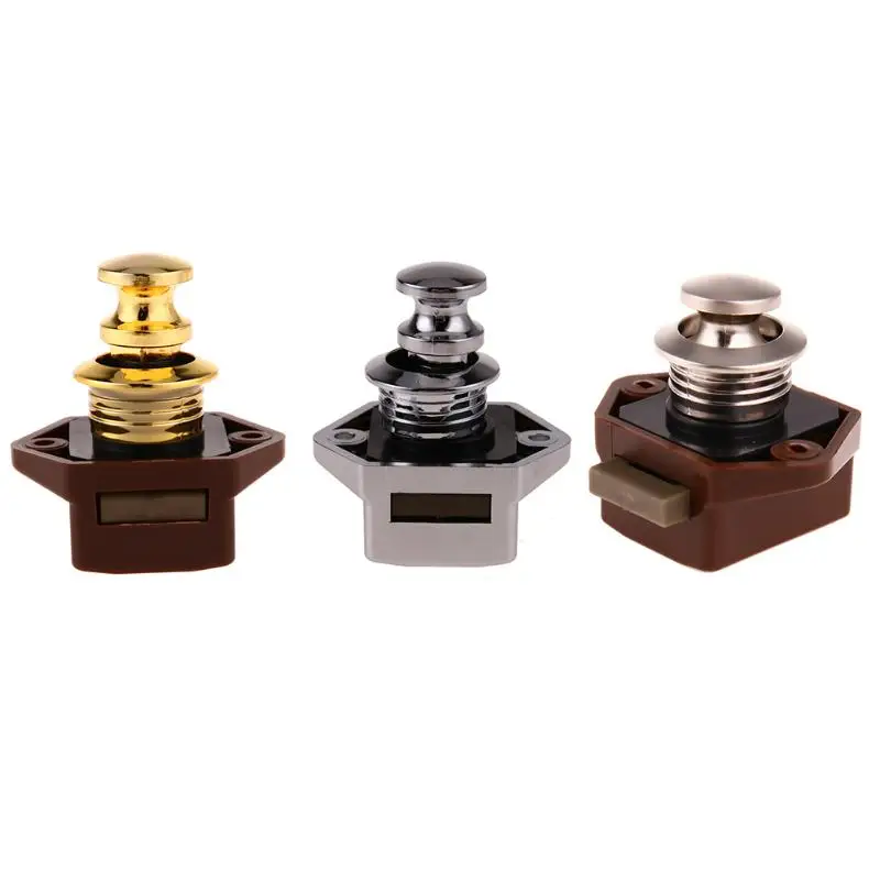 

Mini Push Lock Knob RV Lock Caravan Boat Motor Home Cupboard Push Latch