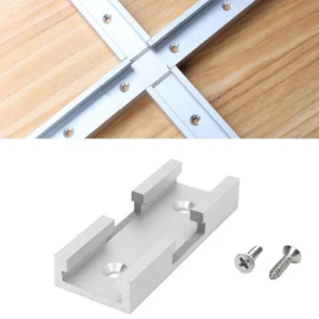 

1 X T-Track Intersection Kit Aluminum T-Slot Connecting Parts Woodworking Tools