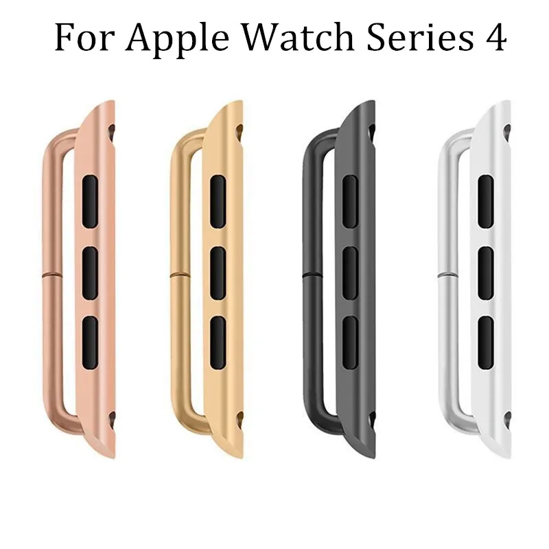 Соединительный адаптер для Apple Watch band 44 мм 40 38 42 series 4 с застежкой из нержавеющей