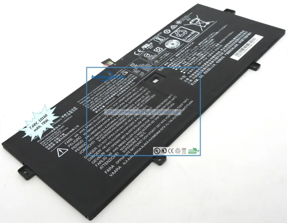 10160 mAh, 78W подлинный аккумулятор L15M4P23, L15C4P22, L15M4P21 для lenovo yoga 910 13 80VF, lenovo yoga 910-13IKB