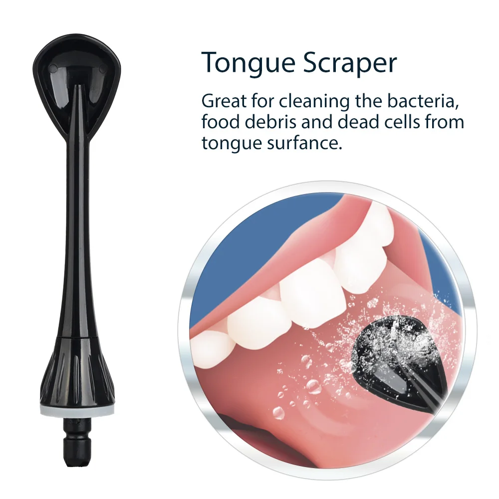 2 наконечника для очистки языка, совместимые с Mornwell D50BS ирригатором для полости рта для брекетов и отбеливания зубов