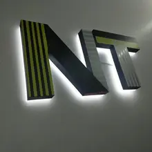 Пользовательские 3d светодиодные водонепроницаемые буквы алфавита с подсветкой для показа рекламы